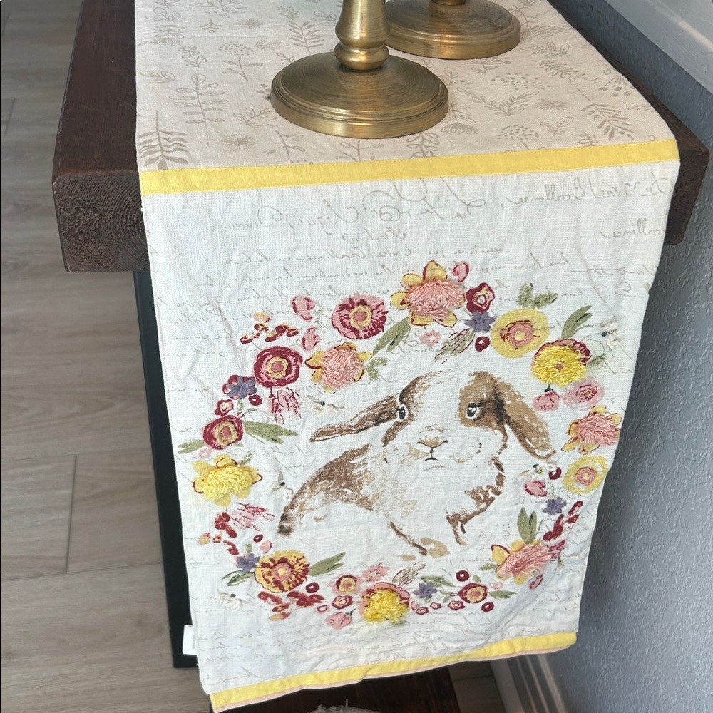 Pier One Easter “bunny” mantle cover